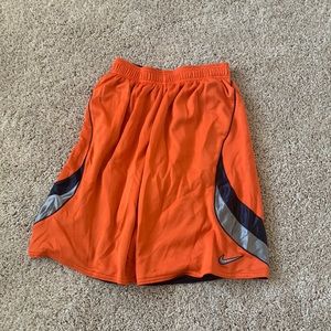 Boys Large Nike Orange & Blue Shorts